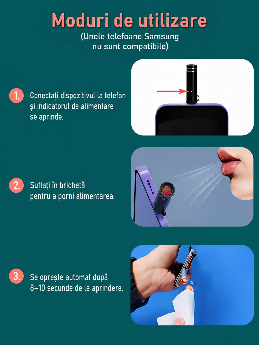Set 3 brichete USB-C